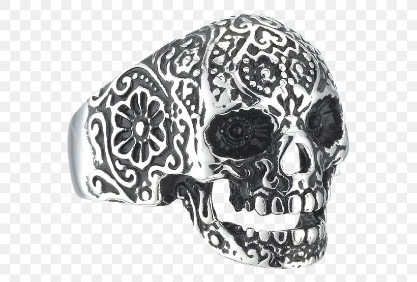Skull Ring Engraving Calavera Jewellery, PNG, 555x555px, Skull, Black And White, Bone, Calavera, Clock Download Free