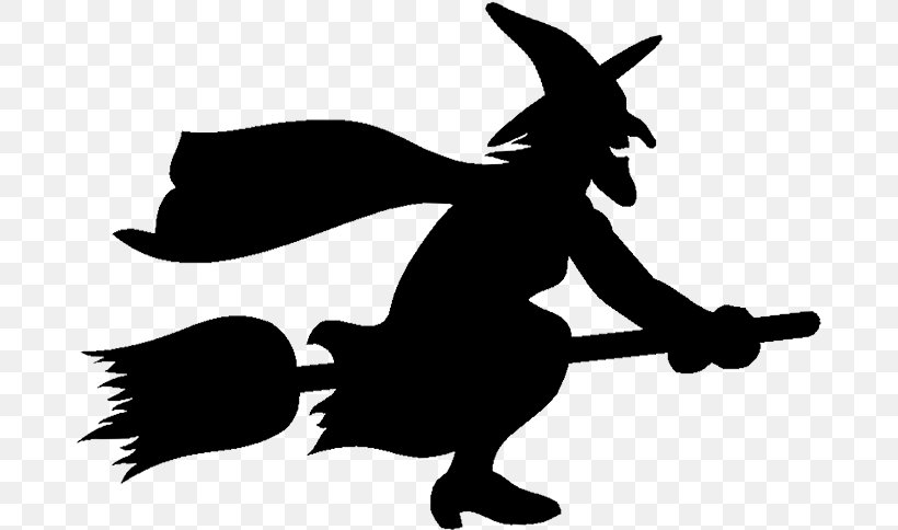 Witchcraft Silhouette Clip Art, PNG, 680x484px, Witchcraft, Art, Black And White, Cartoon, Fictional Character Download Free