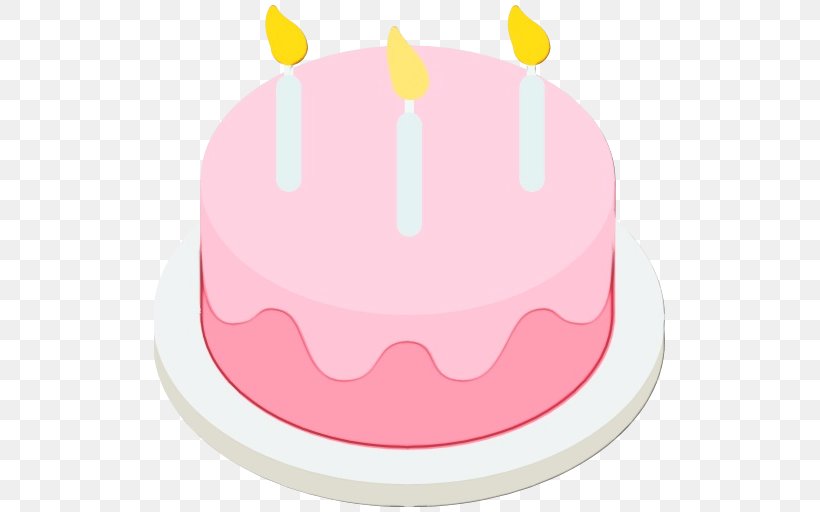 Pink Birthday Cake, PNG, 512x512px, Buttercream, Baked Goods, Bavarian Cream, Birthday, Birthday Cake Download Free