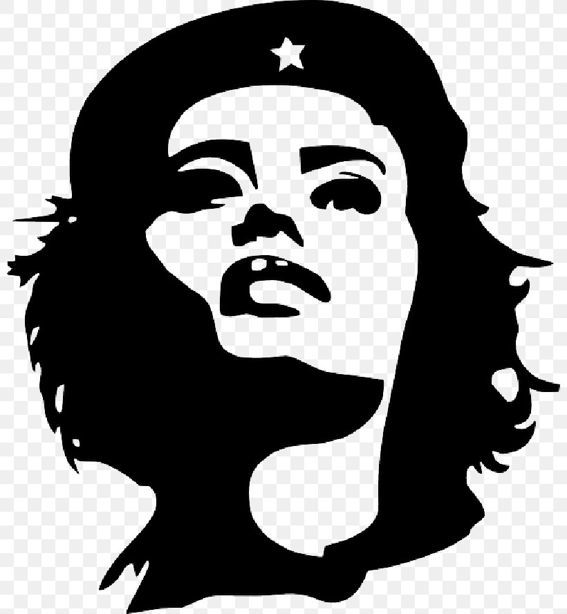 Revolutionary Che Guevara Woman Cuban Revolution Clip Art, PNG, 800x888px, Revolutionary, Art, Black Hair, Blackandwhite, Che Guevara Download Free