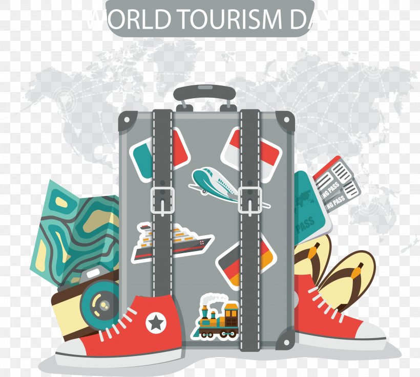 Travel Suitcase World Tourism Day U6613u62c9u5b9d, PNG, 3468x3118px, Travel, Baggage, Brand, Poster, Suitcase Download Free
