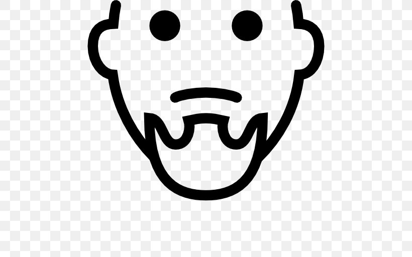 Goatee Beard Hair Moustache, PNG, 512x512px, Goatee, Beard, Black And White, Designer Stubble, Emoticon Download Free