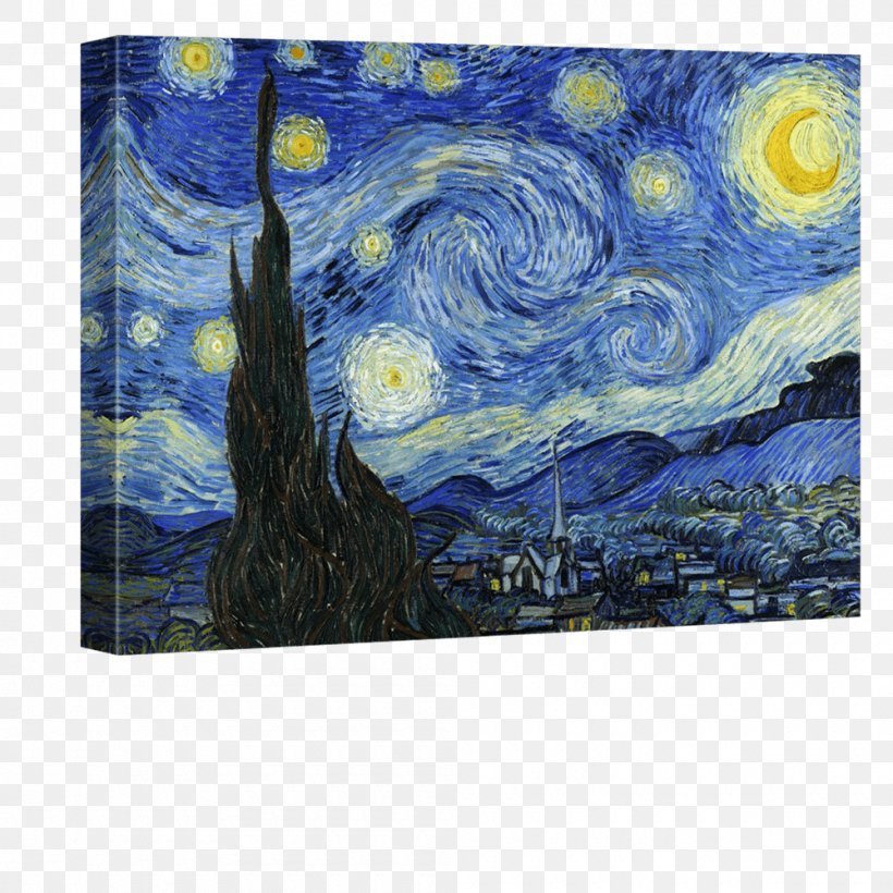 Starry Night Over The Rhône The Starry Night Canvas Printmaking The Painter Of Sunflowers, PNG, 1000x1000px, Starry Night, Acrylic Paint, Art, Canvas, Canvas Print Download Free