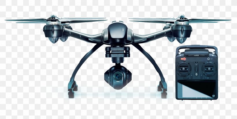 Yuneec International Typhoon H Unmanned Aerial Vehicle 4K Resolution Quadcopter, PNG, 2037x1024px, 4k Resolution, Yuneec International Typhoon H, Aerial Photography, Aircraft, Aircraft Engine Download Free
