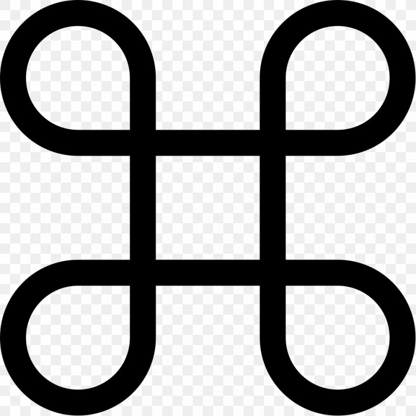 Command Key Download, PNG, 981x981px, Command Key, Area, Black And White, Command, Computer Download Free