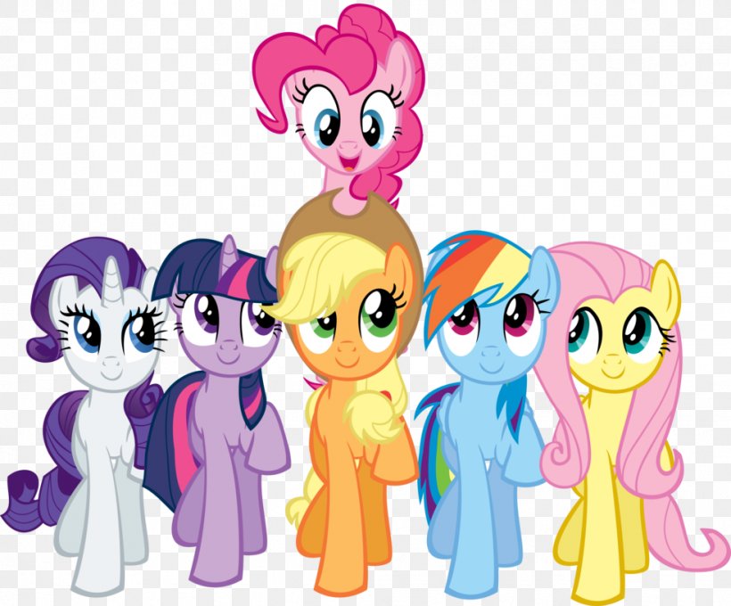 Pinkie Pie Rainbow Dash Fluttershy Twilight Sparkle Pony, PNG, 981x814px, Watercolor, Cartoon, Flower, Frame, Heart Download Free