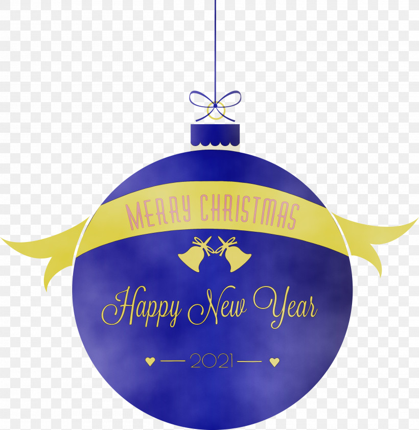 Christmas Ornament, PNG, 2921x3000px, 2021 New Year, Happy New Year 2021, Christmas Day, Christmas Ornament, Cobalt Blue Download Free