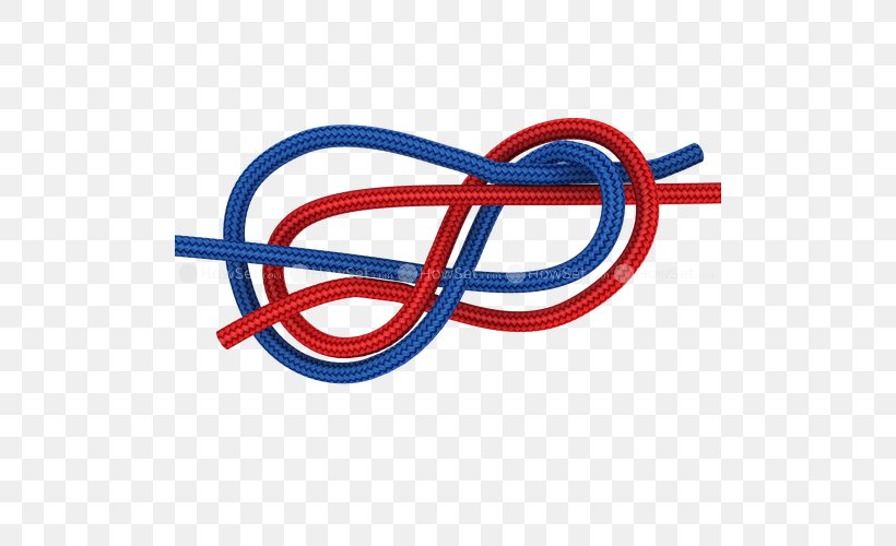 Figure-eight Knot Flemish Bend Overhand Knot Miller's Knot, PNG, 500x500px, Knot, Abseiling, Clothing Accessories, Electric Blue, Fashion Accessory Download Free