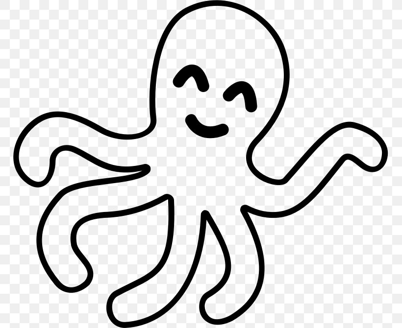 Coloring Book Octopus Adult Clip Art, PNG, 765x670px, Coloring Book, Adult, Black And White, Book, Child Download Free