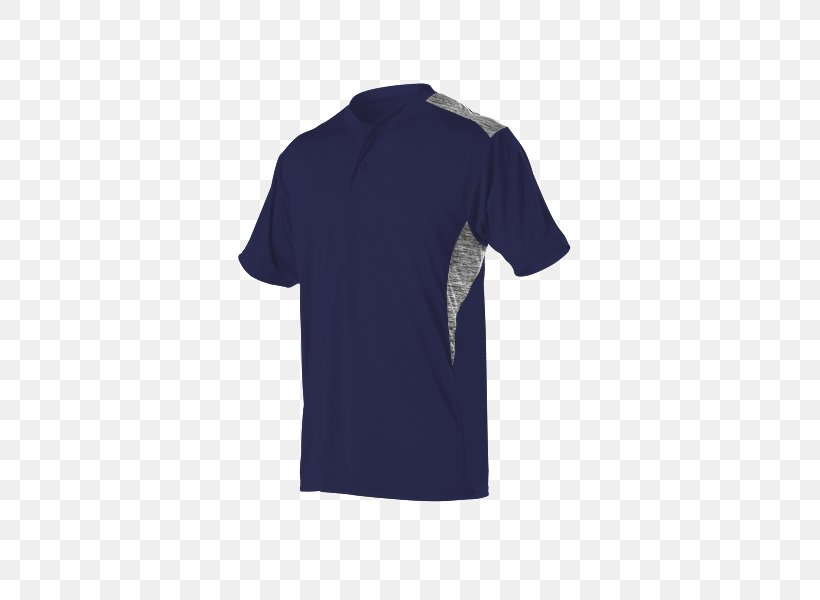 T-shirt Alleson Adult Two Button Stock Baseball Jersey Polo Shirt, PNG, 500x600px, Tshirt, Active Shirt, Baseball, Baseball Uniform, Blue Download Free