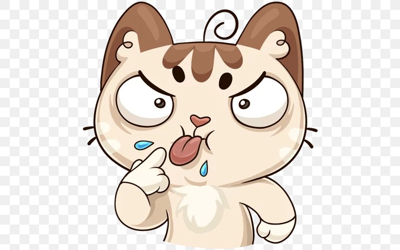 Telegram Sticker Cat VKontakte Instant Messaging, PNG, 512x512px, Watercolor, Cartoon, Flower, Frame, Heart Download Free