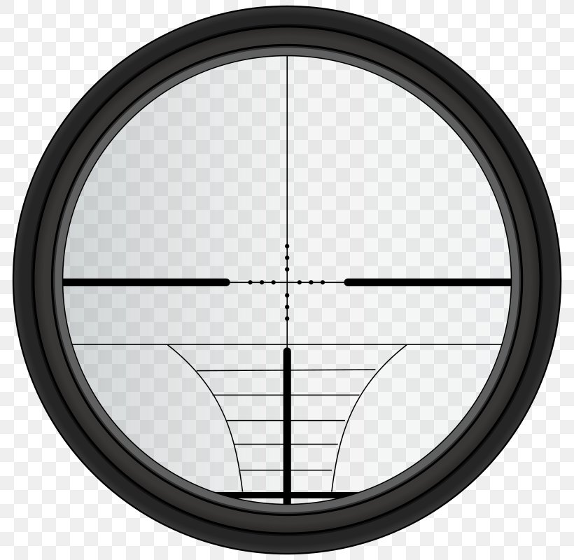 Telescopic Sight Reticle Clip Art, PNG, 800x800px, Watercolor, Cartoon ...