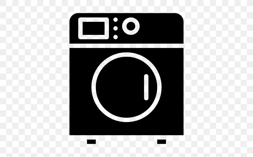Washing Machines Laundry Textile Room, PNG, 512x512px, Washing Machines, Area, Black, Black And White, Brand Download Free