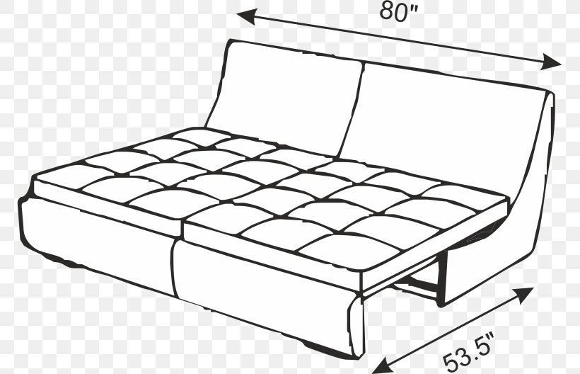 Bed Frame Car Chair, PNG, 771x528px, Bed Frame, Area, Automotive Exterior, Bed, Black And White Download Free