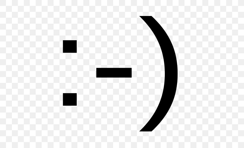 Emoticon Smiley Symbol Emoji, PNG, 500x500px, Emoticon, Area, Black, Black And White, Blog Download Free