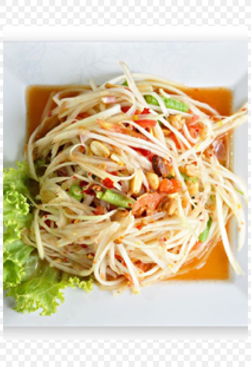 Green Papaya Salad Chow Mein Chinese Noodles Singapore-style Noodles Lo Mein, PNG, 800x1200px, Green Papaya Salad, Asian Food, Capellini, Cellophane Noodles, Chinese Food Download Free