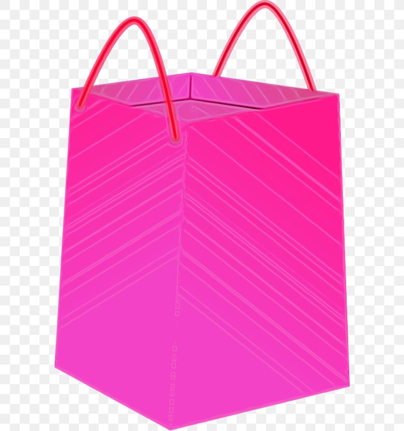 Shopping Bag, PNG, 600x875px, Watercolor, Bag, Magenta, Paint, Paper Bag Download Free