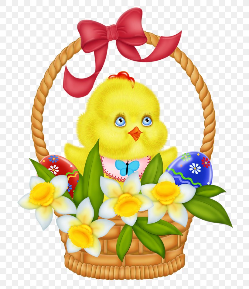Easter Bunny Chicken Easter Basket Clip Art, PNG, 730x950px, Easter Bunny, Baby Toys, Basket, Chicken, Cut Flowers Download Free