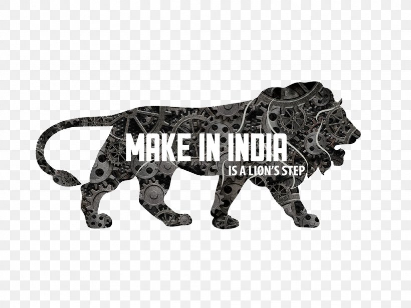 Make In India Government Of India Business Swachh Bharat Abhiyan, PNG, 1024x768px, India, Animal Figure, Big Cats, Black And White, Business Download Free