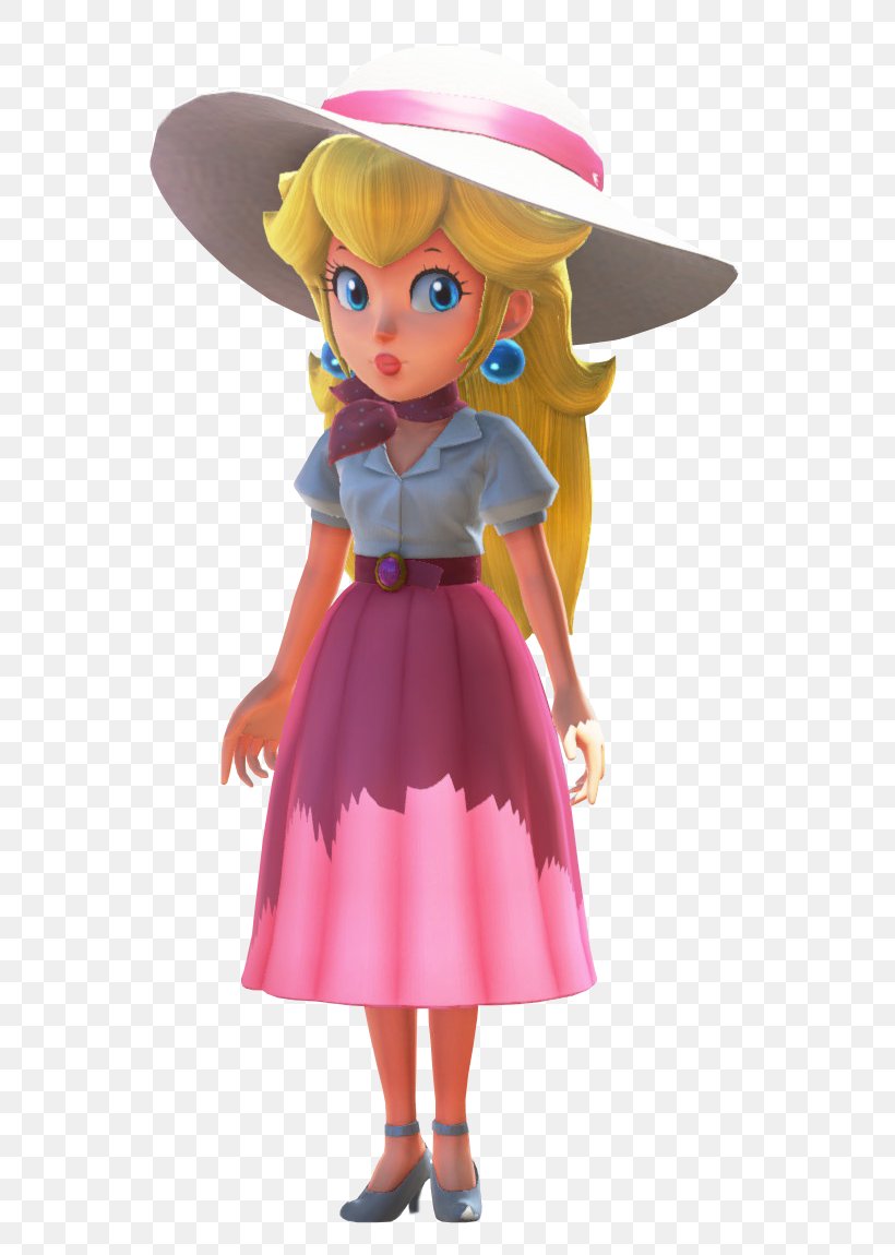 Super Princess Peach Princess Daisy Super Mario Odyssey Luigi, PNG, 600x1150px, Princess Peach, Art, Character, Costume, Doll Download Free