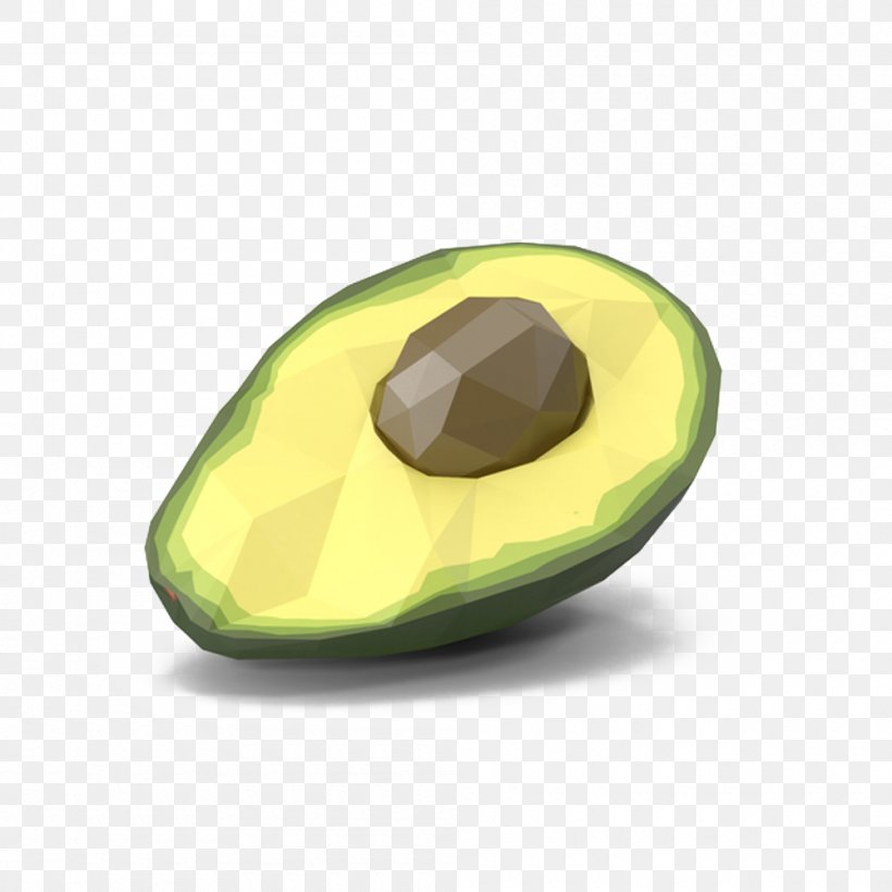 Avocado Low Poly Pear, PNG, 1000x1000px, 3d Computer Graphics, Avocado, Fruit, Low Poly, Pear Download Free