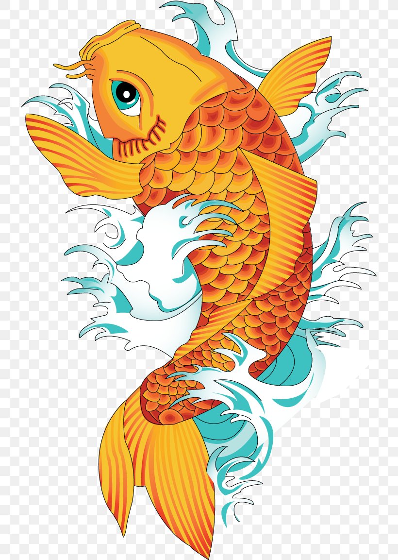 Butterfly Koi Orange Tattoo Fish, PNG, 733x1153px, Koi, Art, Blue, Butterfly Koi, Color Download Free