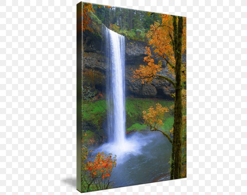 Waterfall Nature Reserve Water Resources Gallery Wrap Canvas, PNG, 430x650px, Waterfall, Art, Beauty, Biome, Body Of Water Download Free