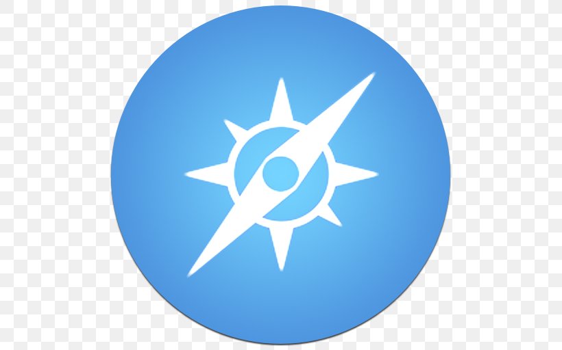 Electric Blue Symbol Sky Circle, PNG, 512x512px, Safari, Apple, Blue, Electric Blue, Ios 6 Download Free