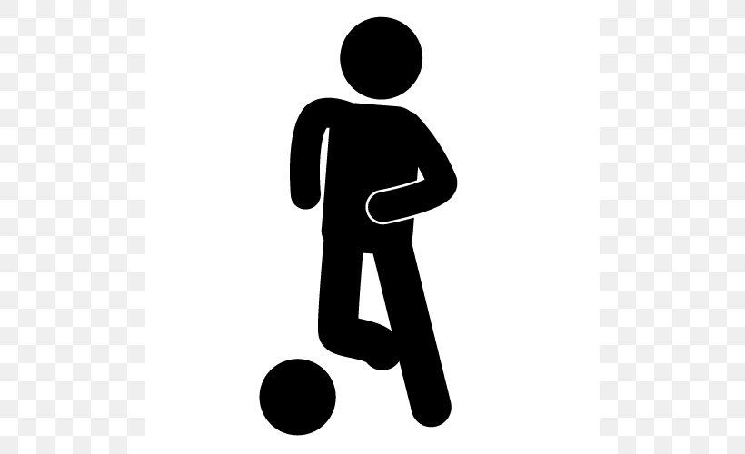Kickball Football Dribbling Clip Art, PNG, 500x500px, Kickball, Ball, Black And White, Direct Free Kick, Dribbling Download Free