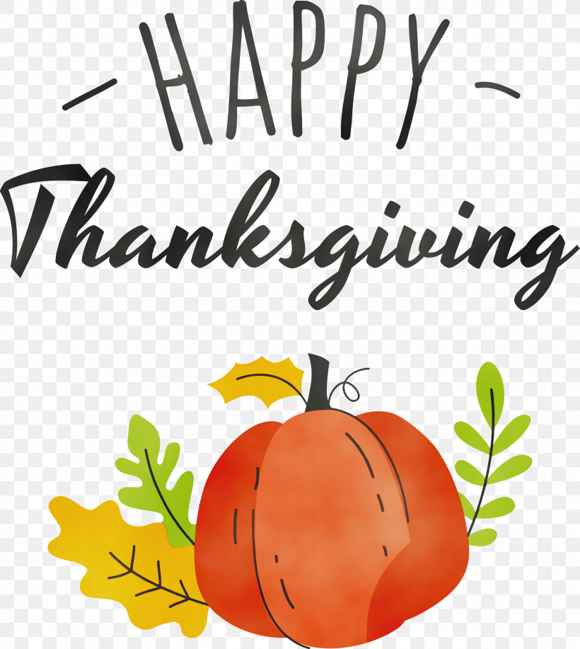 Pumpkin, PNG, 2682x3000px, Happy Thanksgiving, Apple, Cartoon, Flower, Line Download Free