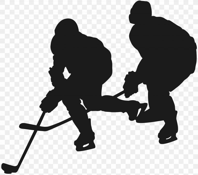 Silhouette Ice Hockey, PNG, 3840x3404px, Silhouette, Black, Black And White, Drawing, Hand Download Free