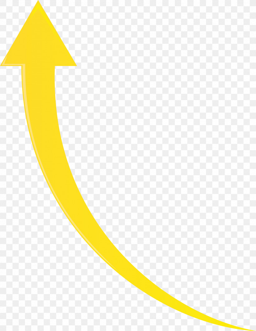 Yellow Line Font Symbol, PNG, 2323x3000px, Rising Arrow, Line, Paint, Symbol, Watercolor Download Free