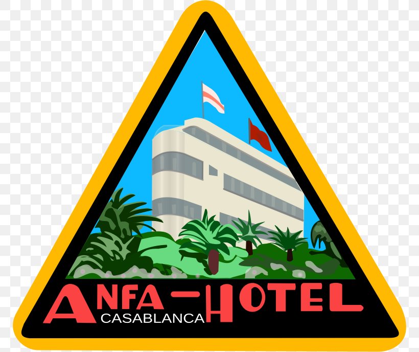Casablanca Sticker Hotel Label Clip Art, PNG, 770x688px, Casablanca, Advertising, Area, Bag Tag, Baggage Download Free