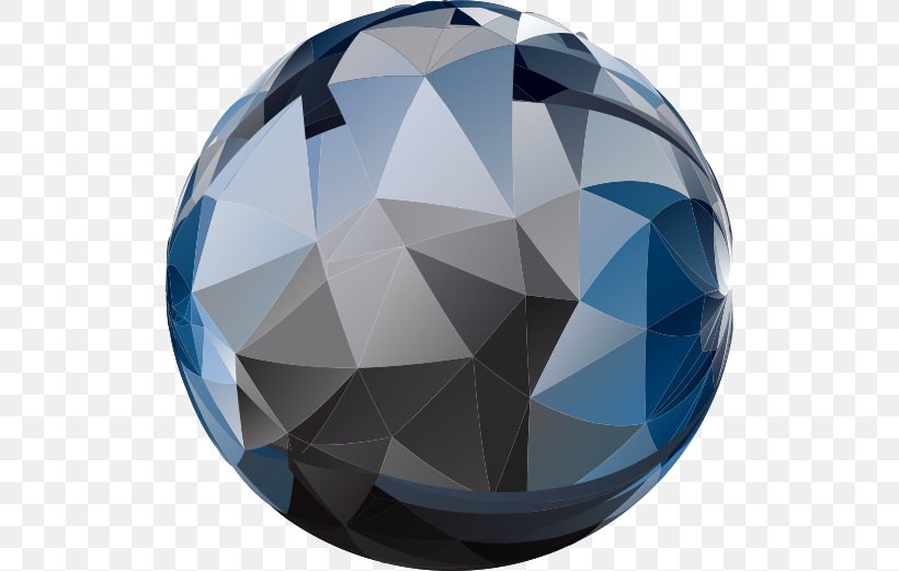 Sphere Low Poly, PNG, 518x521px, 3d Computer Graphics, Sphere, Ball, Blue, Crystal Download Free