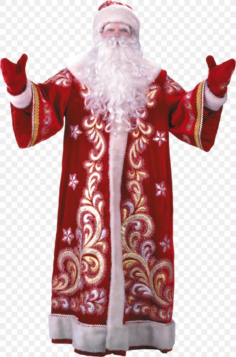 Santa Claus Ded Moroz Snegurochka Costume New Year, PNG, 848x1280px, Santa Claus, Carnival, Child, Christmas, Christmas Decoration Download Free