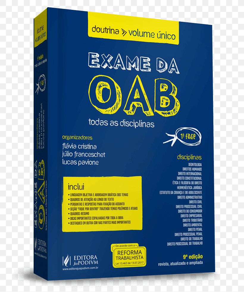 EXAME DA OAB, PNG, 755x981px, Book, Argitaletxe, Brand, Exame, Law Download Free