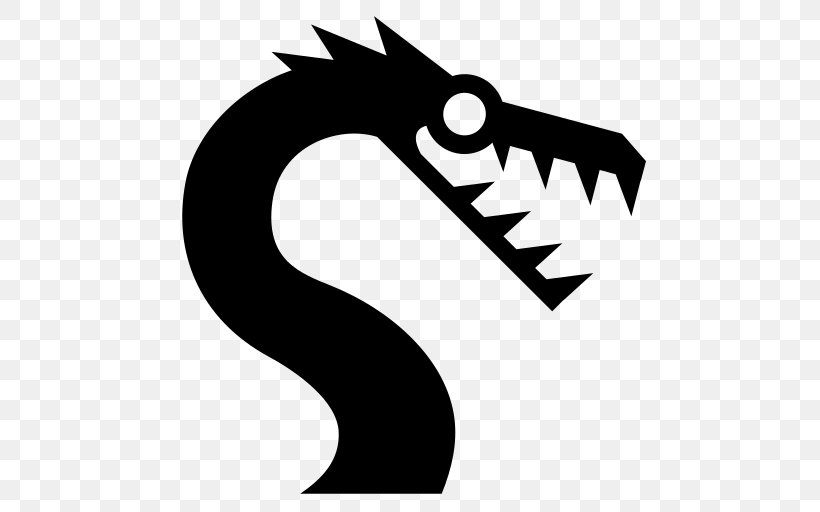 Snake Sea Serpent Clip Art, PNG, 512x512px, Snake, Black And White, Leviathan, Logo, Monochrome Download Free