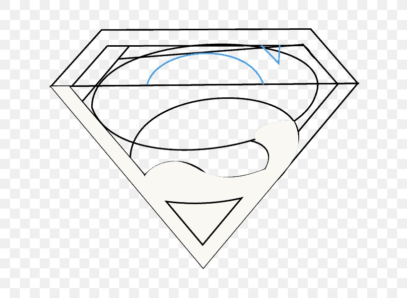 Superman Logo Drawing Line Art Sketch, PNG, 678x600px, Superman, Area, Art, Artwork, Black And White Download Free