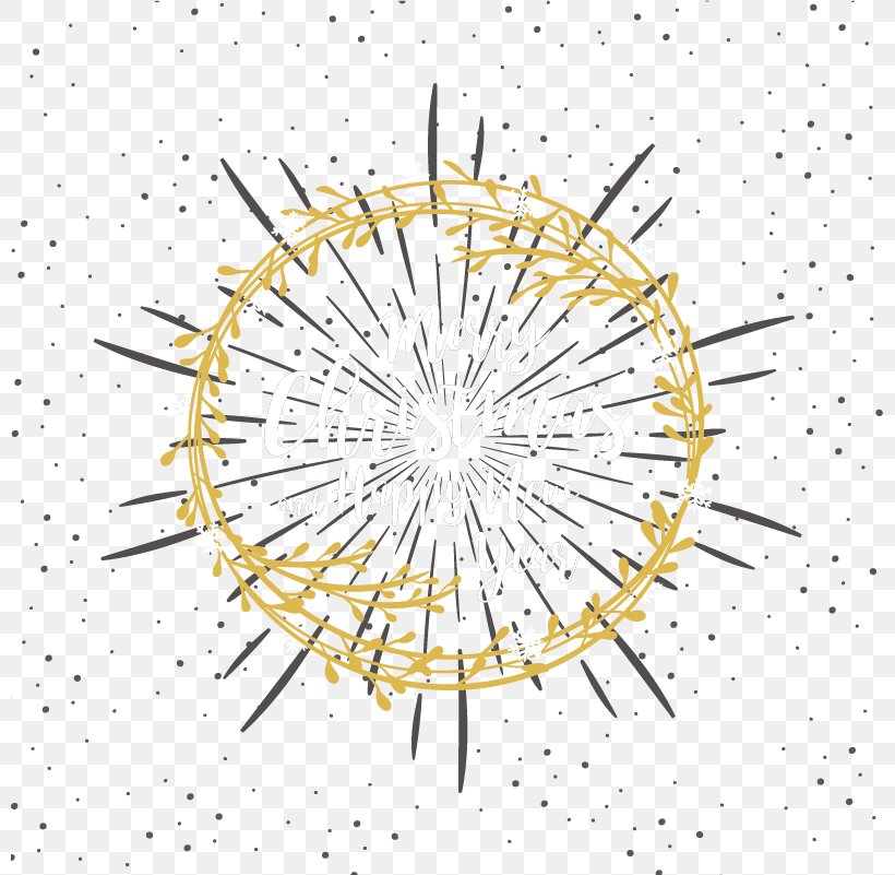 Wreath Adobe Illustrator, PNG, 799x801px, Yellow, Area, Black, Color, Light Download Free