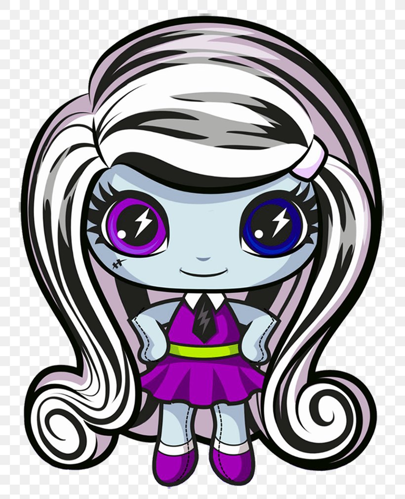 Frankie Stein Monster High Ghoul Clawdeen Wolf Doll, PNG, 770x1009px, Watercolor, Cartoon, Flower, Frame, Heart Download Free