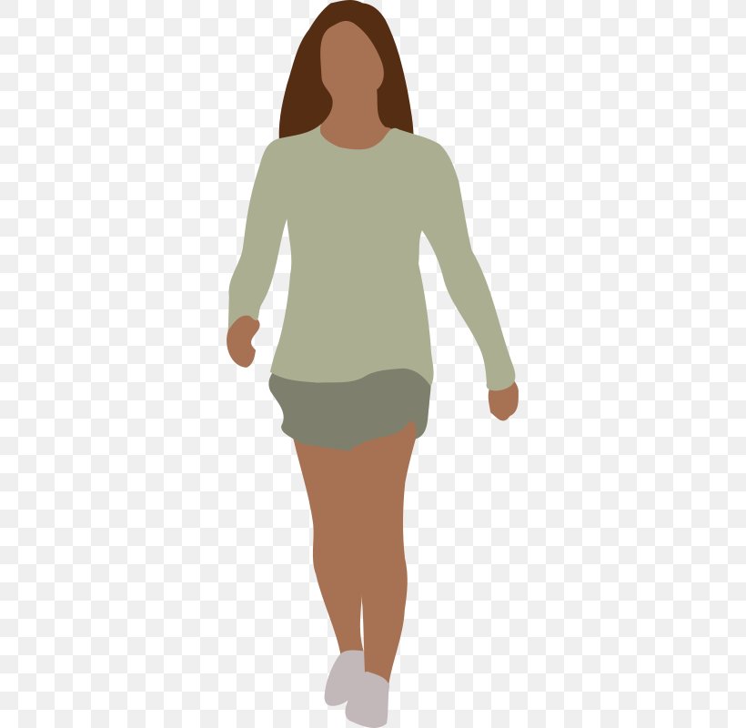 girl walking clip art