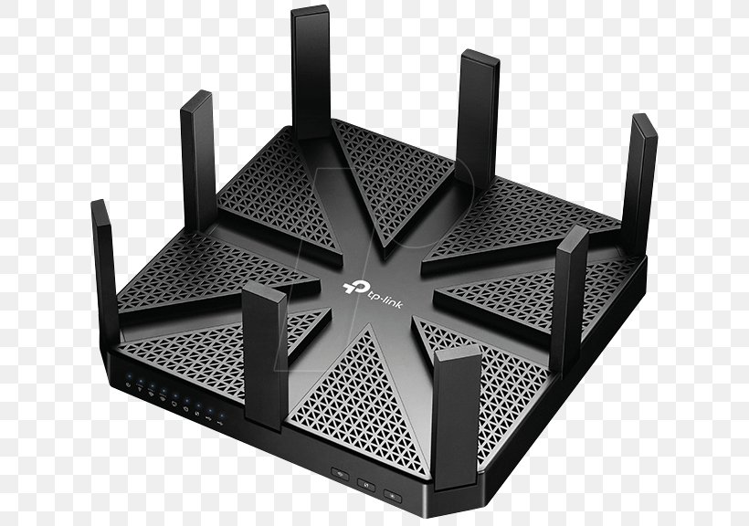 Wireless Router TP-LINK Archer C5400 IEEE 802.11ac, PNG, 642x576px, Wireless Router, Automotive Exterior, Black And White, Gigabit, Gigabit Ethernet Download Free