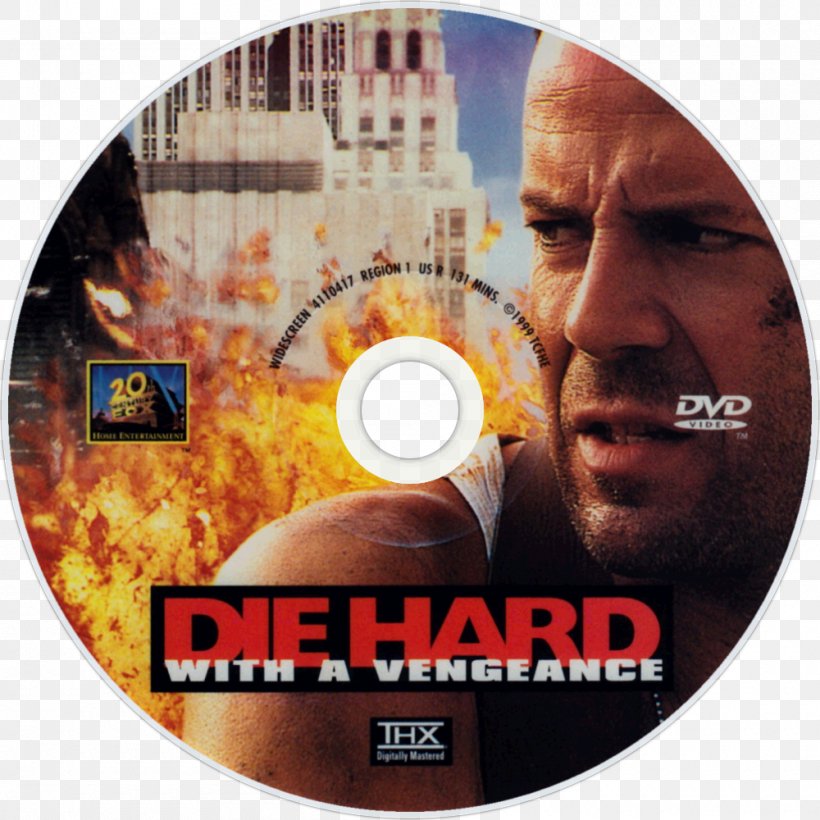 Die Hard With A Vengeance DVD Die Hard Trilogy Die Hard Film Series, PNG, 1000x1000px, Die Hard With A Vengeance, Bluray Disc, Brand, Compact Disc, Die Hard Download Free