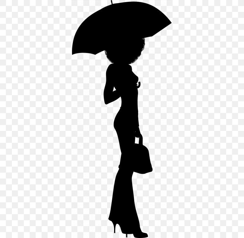 Umbrella Lady Woman Silhouette Sticker Clip Art, PNG, 800x800px, Woman, Black And White, Female, Joint, Monochrome Photography Download Free