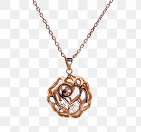 Rose Gold - Jewellery Necklace Charms & Pendants Chain Earring PNG