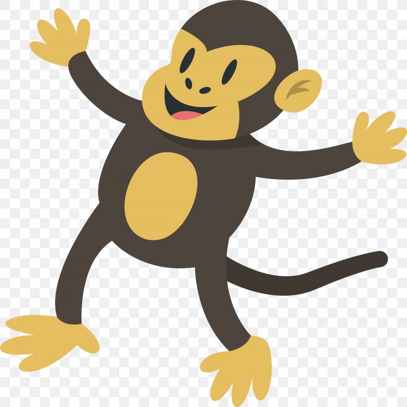 Monkey Diagram Illustration, PNG, 4428x4431px, Monkey, Art, Cartoon
