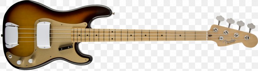 Fender Precision Bass Bass Guitar Fender Jazz Bass Fender '50s Precision Bass Squier, PNG, 2400x667px, Watercolor, Cartoon, Flower, Frame, Heart Download Free