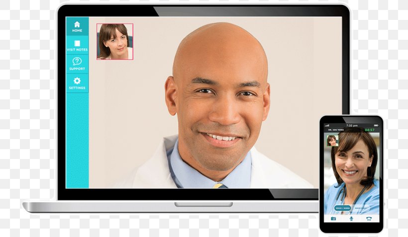 Physician Mobile Phones Doctor's Visit Health Care Video On Demand, PNG, 738x477px, Physician, Chin, Communication, Communication Device, Customer Service Download Free