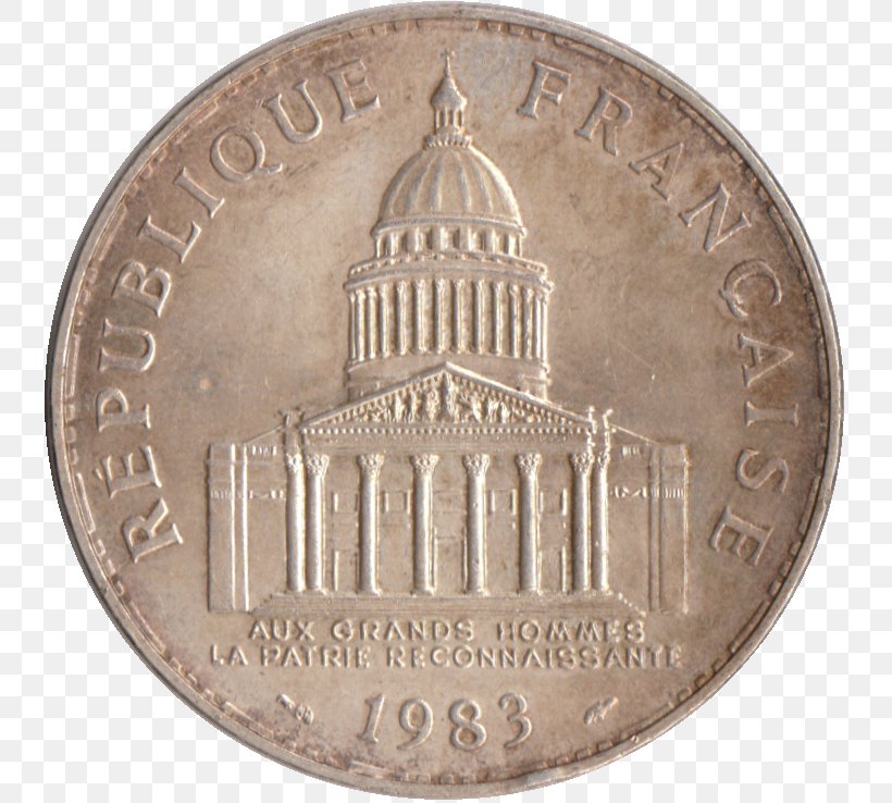 Coin French Franc Pièce De 100 Francs Panthéon, PNG, 737x738px, Coin, Advers, Bronze Medal, Cent, Centime Download Free