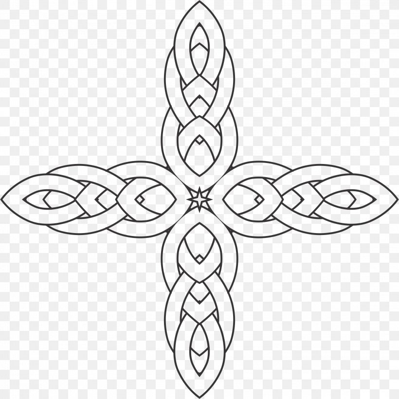 Cross Clip Art, PNG, 2316x2316px, Cross, Artwork, Black And White, Christian Cross, Flower Download Free